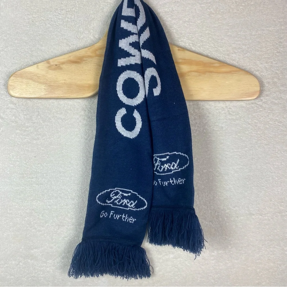 Vintage 90s NFL Dallas Cowboys Ford Navy‎ Scarf